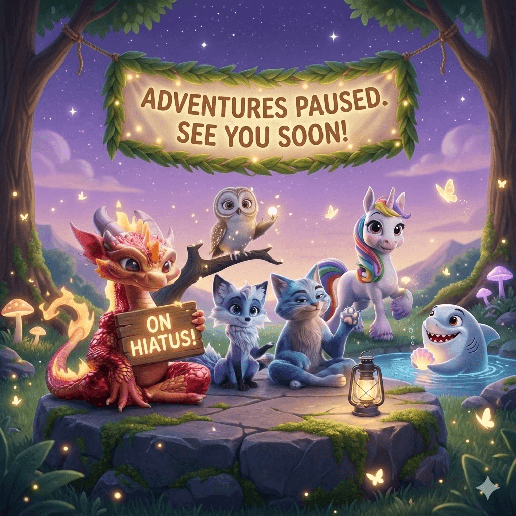 Adventures Paused - Magical Forest Scene